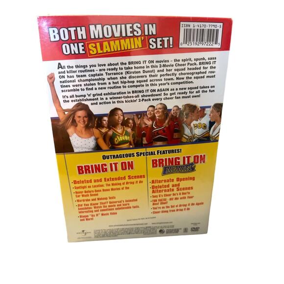 New Bring it On ~ Bring it on Again Kirsten Dunst - 2-Pack Dvd 2006 2 Disc Set - Picture 2 of 2